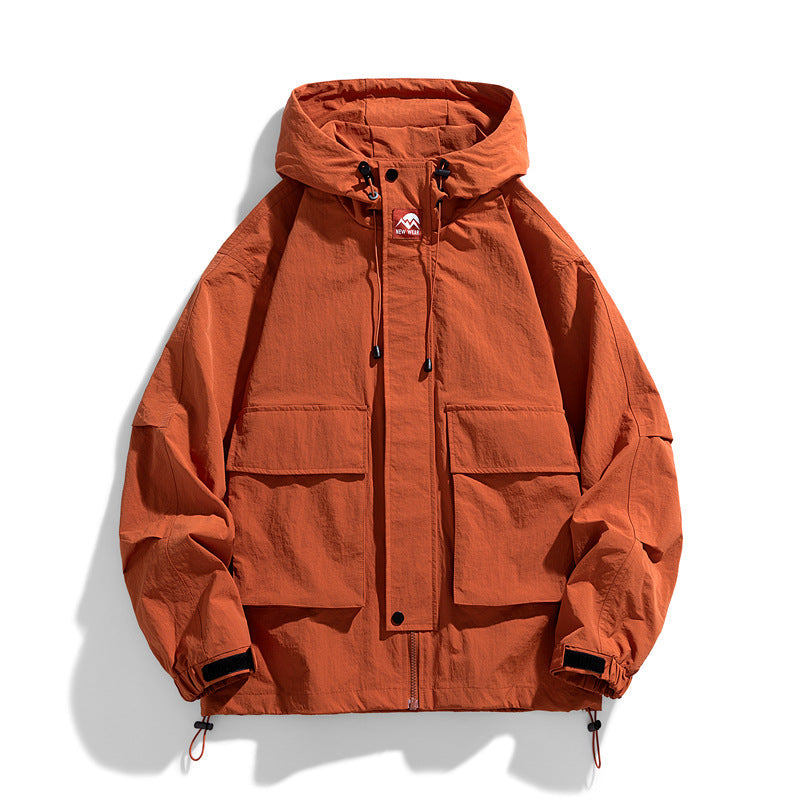 Loose Fit Outdoor Hooded Jacket