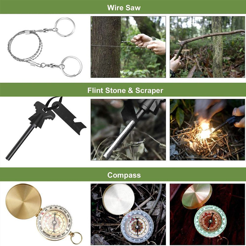 Military-Grade Compact Survival & Emergency Tool Kit