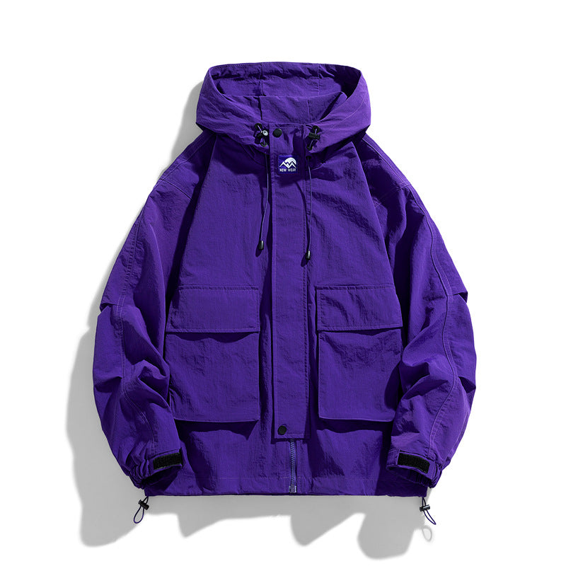 Loose Fit Outdoor Hooded Jacket