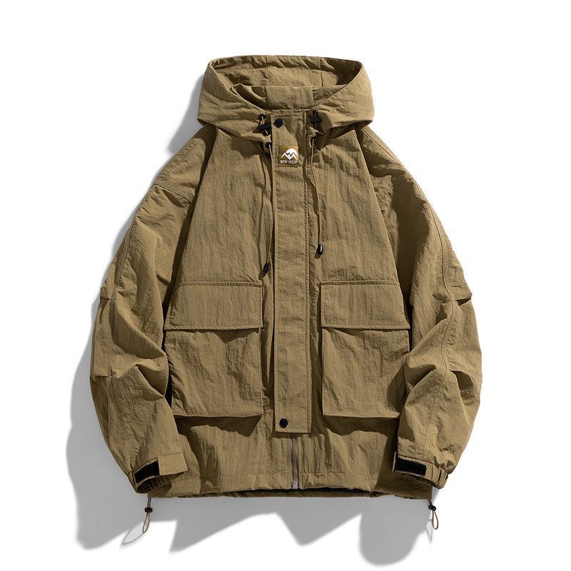 Loose Fit Outdoor Hooded Jacket