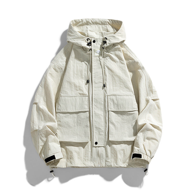 Loose Fit Outdoor Hooded Jacket