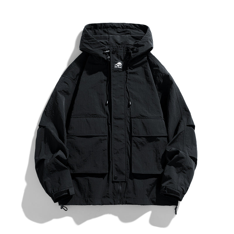 Loose Fit Outdoor Hooded Jacket