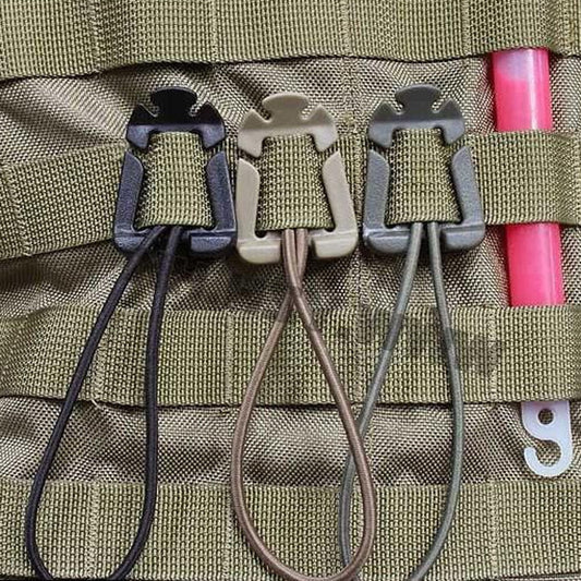 Heavy-Duty Nylon MOLLE Backpack Carabiner Clips