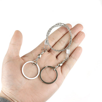 Compact High-Strength Steel Survival Wire Saw