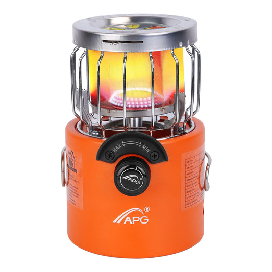 2000W 2 In 1 Camping Stove Tent Heater Outdoor Gas Stove Portable Backpacking Stove with 3 Modes 360� Radiant Heating for Camping Hiking Picnic BBQ