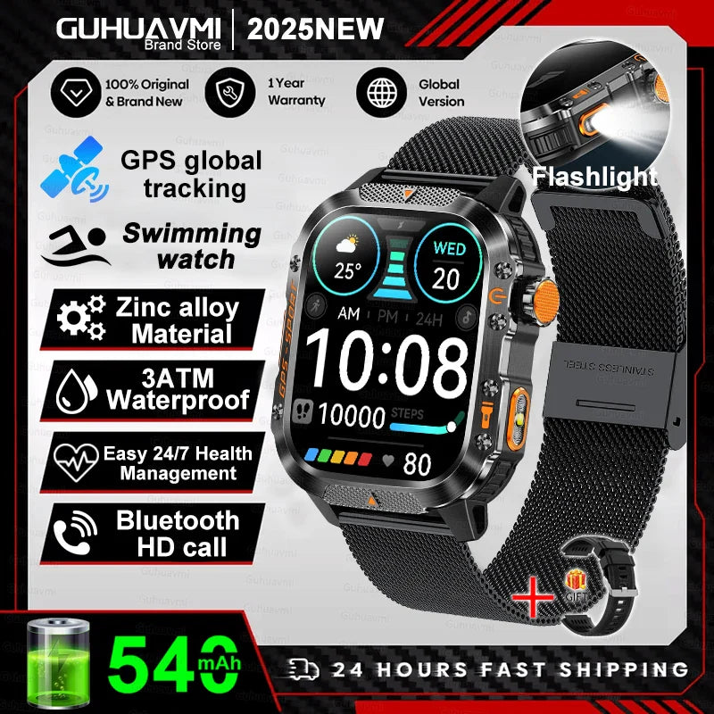 2025 Military GPS Smartwatch