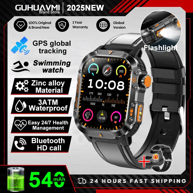 2025 Military GPS Smartwatch