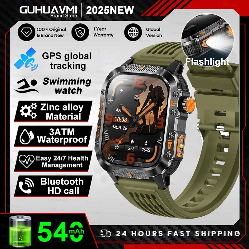 2025 Military GPS Smartwatch