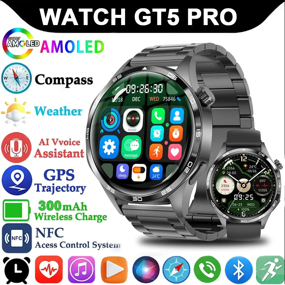 GT5 Pro GPS NFC Smartwatch