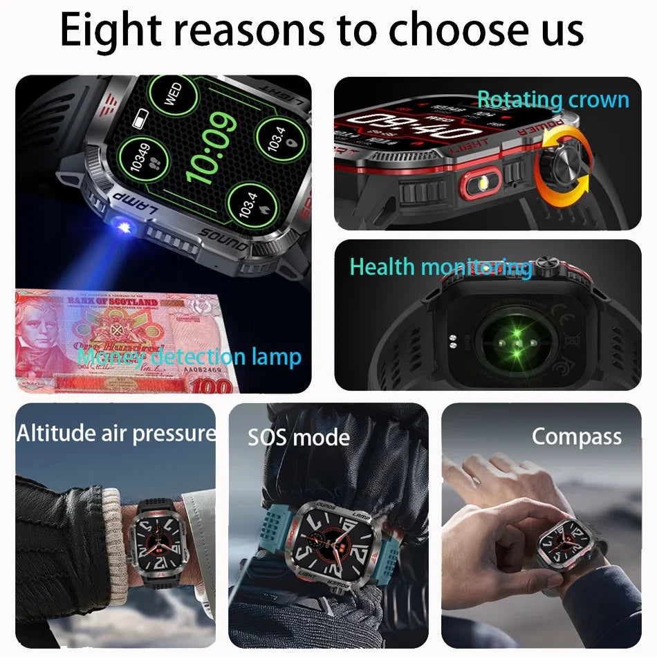 Military GPS Smartwatch for Men