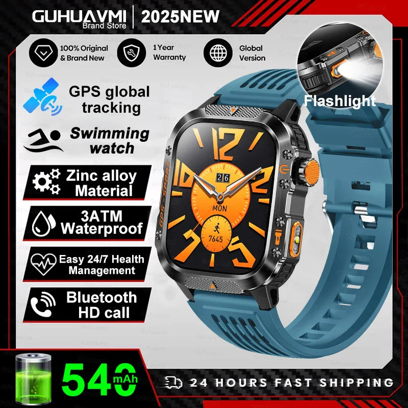 2025 Military GPS Smartwatch