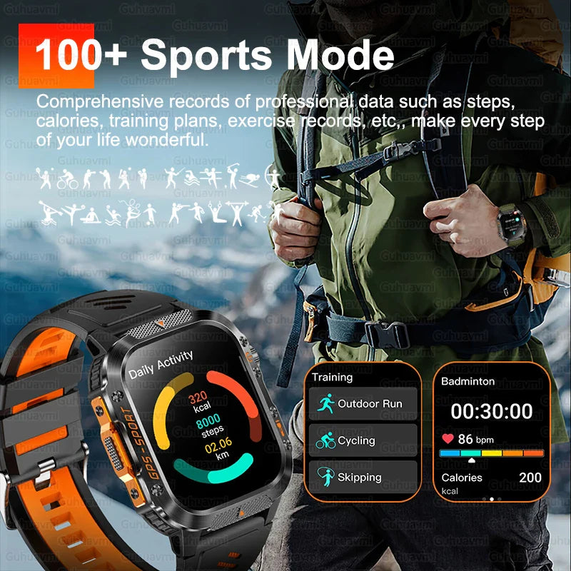 2025 Military GPS Smartwatch