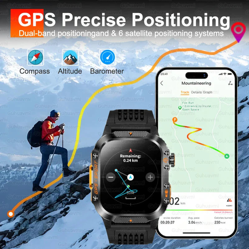 2025 Military GPS Smartwatch