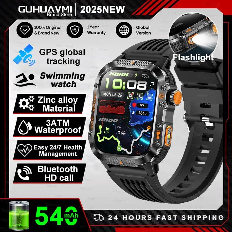 2025 Military GPS Smartwatch