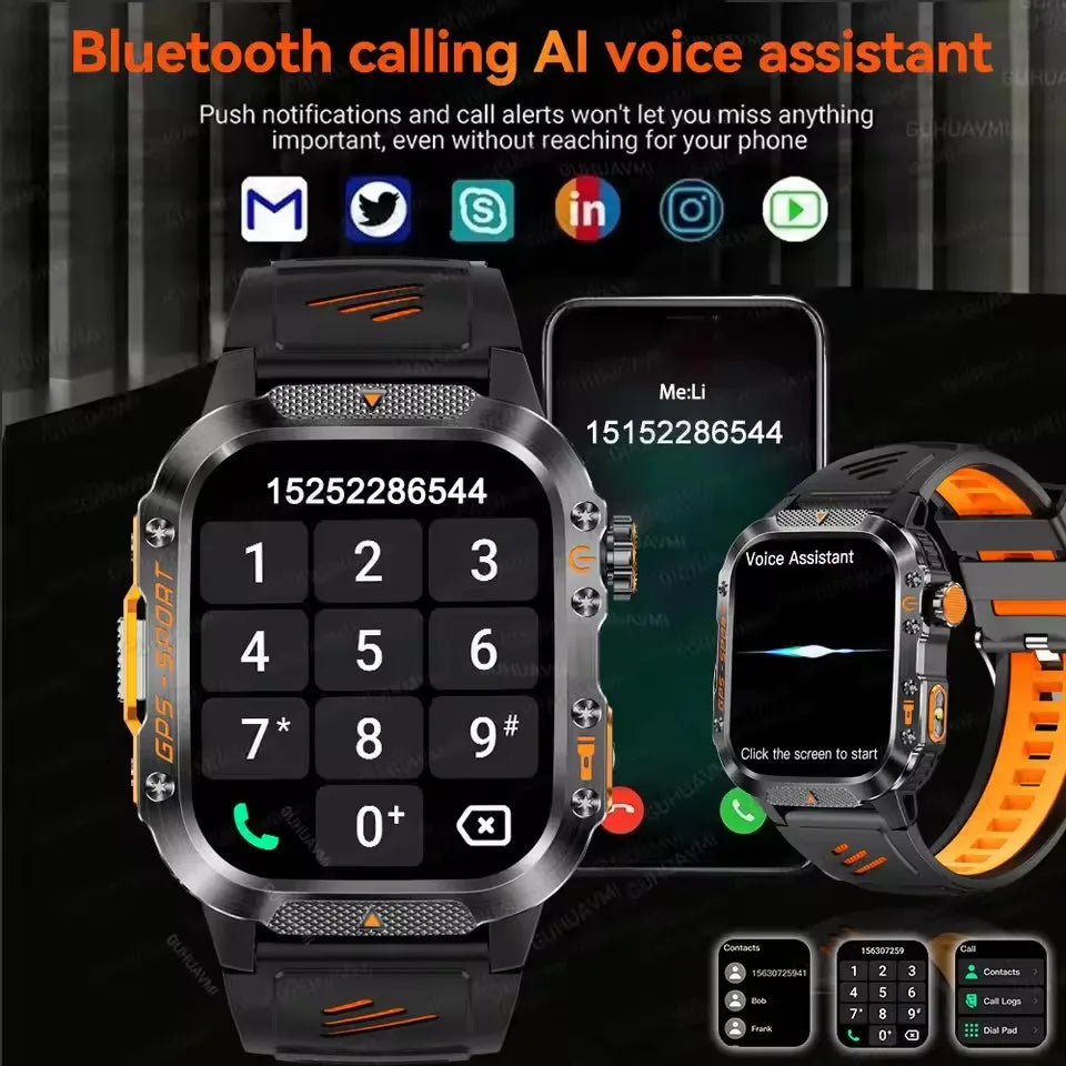 2025 Military GPS Smartwatch