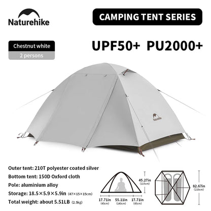 Naturehike UPF50+ Ultralight Waterproof 2-3 Person Tent