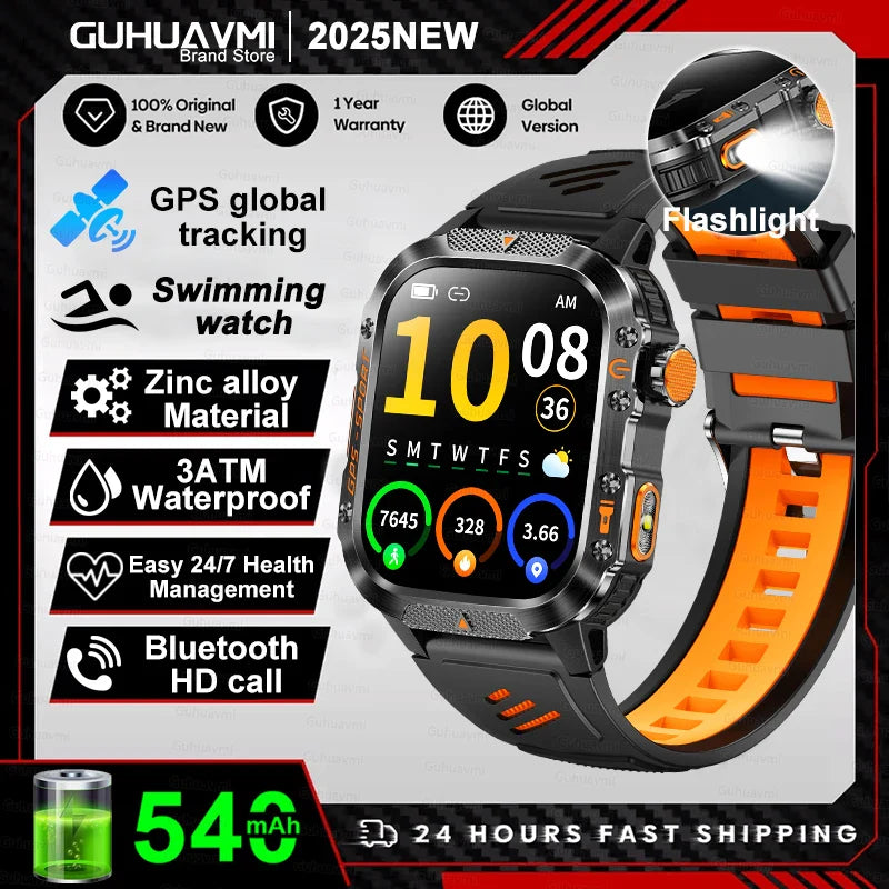 2025 Military GPS Smartwatch