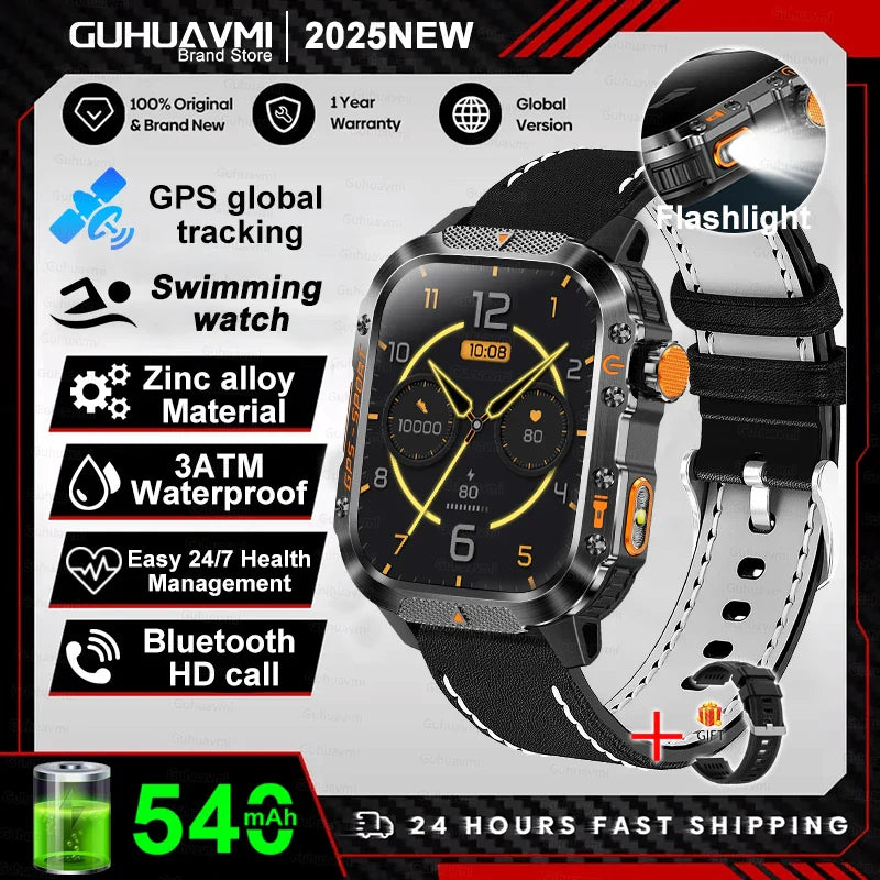 2025 Military GPS Smartwatch