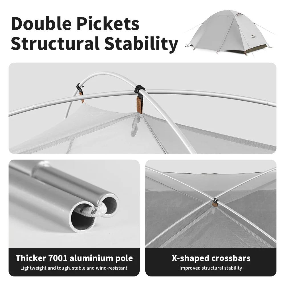 Naturehike UPF50+ Ultralight Waterproof 2-3 Person Tent