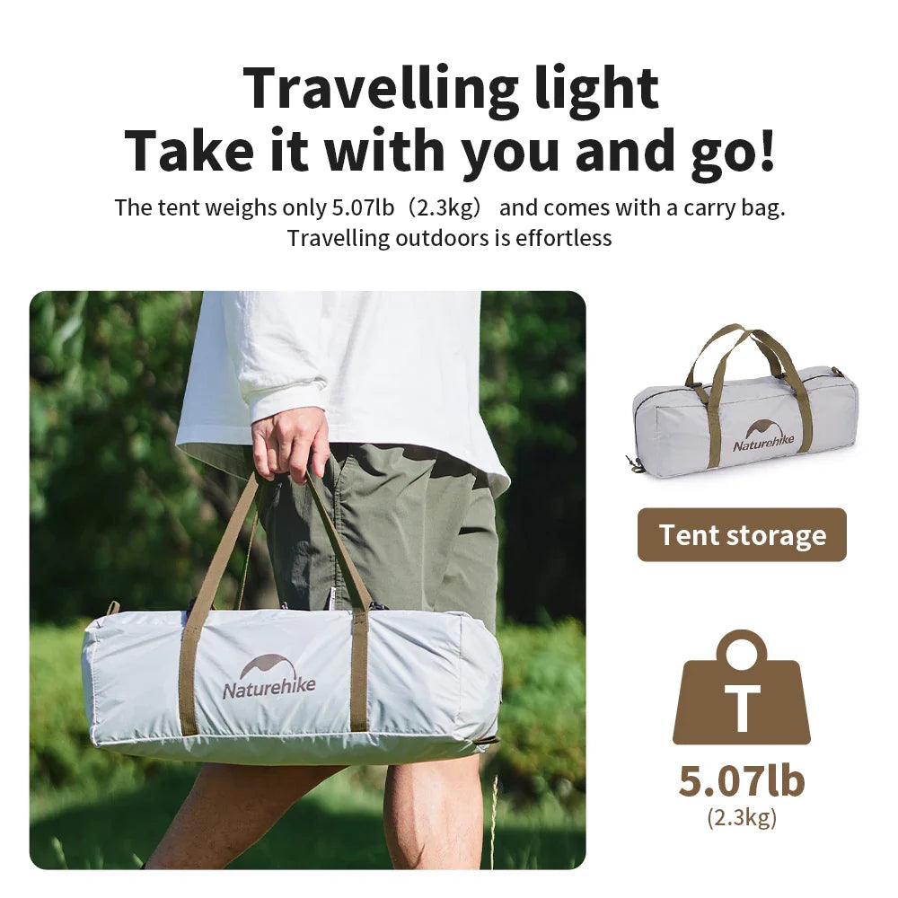 Naturehike UPF50+ Ultralight Waterproof 2-3 Person Tent