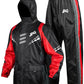 JAG Rainmaster Rain Suit for Men & Women (Black Red)