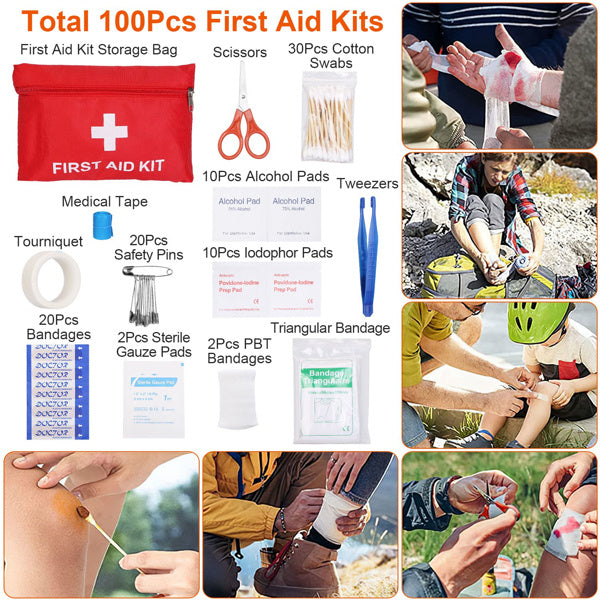 125-Piece Professional SOS Emergency Survival & First Aid Kit