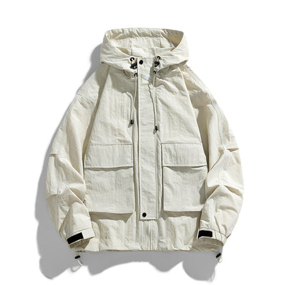 Loose Fit Outdoor Hooded Jacket